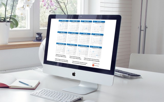 Calendario laboral y festivos nacionales del año 2020